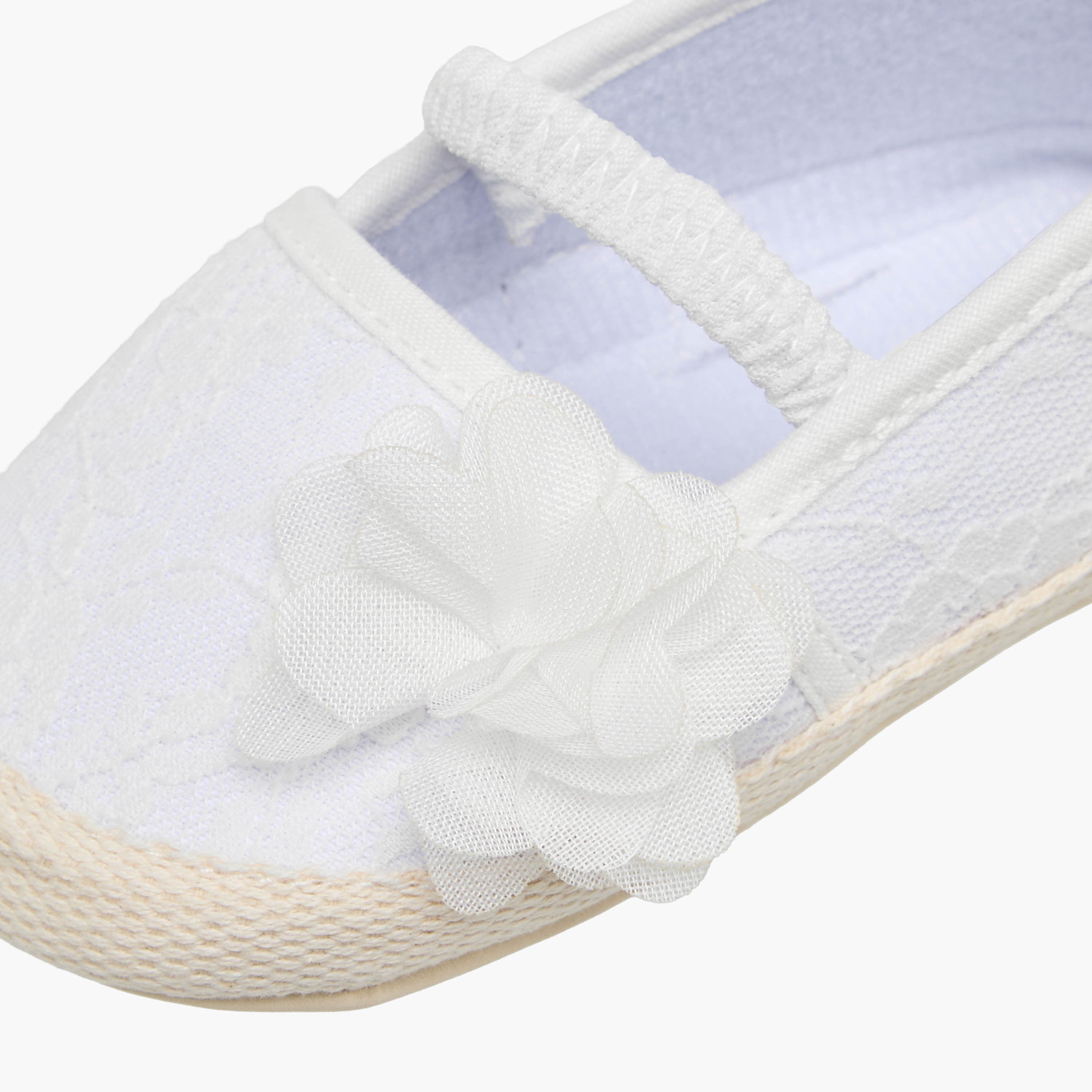 Juniors Booties with Floral Applique, Lace