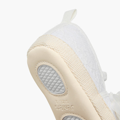 Juniors Booties with Floral Applique, Lace