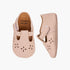 Juniors Booties with Hook and Loop Closure, Perforated Design - Pink / 12-18 mths