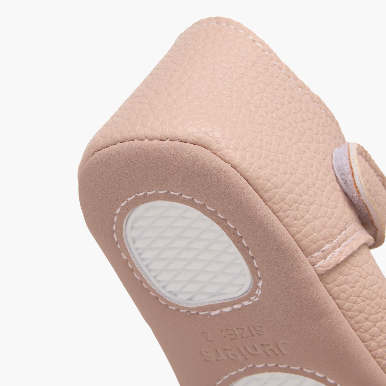 Juniors Booties with Hook and Loop Closure, Perforated Design