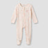 Juniors Cotton Round Neck Long Sleeves Sleepsuit with Zip Closure - Pink / 12-18 mths