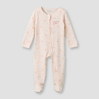 Juniors Cotton Round Neck Long Sleeves Sleepsuit with Zip Closure-undefined-image-1