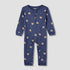 Juniors Cotton Round Neck Long Sleeve Sleepsuit with Zip Closure - Blue / 12-18 mths