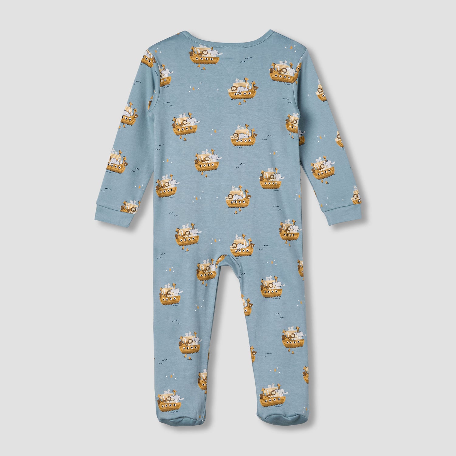 Juniors Cotton Round Neck Long Sleeves Sleepsuit with Print