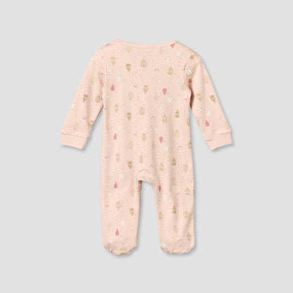 Juniors Cotton Crew Neck Long Sleeves Sleepsuit with Hot Air Balloon Print