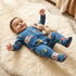 Juniors Cotton Crew Neck Long Sleeves Sleepsuit with Vehicle Print - Blue / 12-18 mths