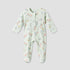 Juniors Cotton Crew Neck Long Sleeves Sleepsuit with Floral Print - Green / 12-18 mths