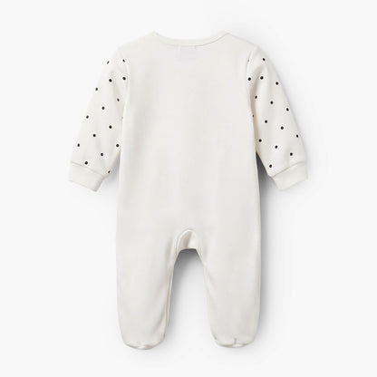 Juniors Cotton Crew Neck Long Sleeves Sleepsuit with Graphic Print