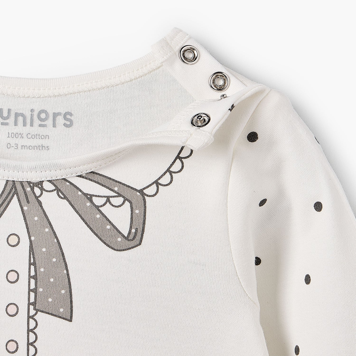 Juniors Cotton Crew Neck Long Sleeves Sleepsuit with Graphic Print