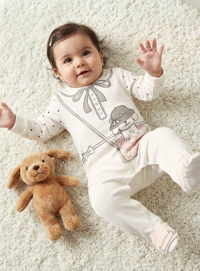 Juniors Cotton Crew Neck Long Sleeves Sleepsuit with Graphic Print-baby-girls-clothing-nightwear-sleepsuits-image-1