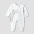 Juniors Cotton Mandarin Collar Long Sleeves Sleepsuit with Dinosaur Applique - Blue / 12-18 mths