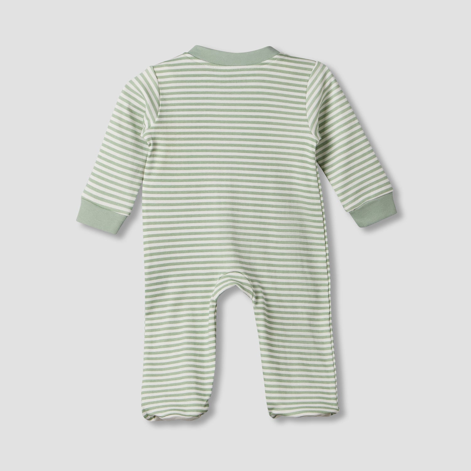 Juniors Cotton Crew Neck Long Sleeves Sleepsuit with Tiger Applique