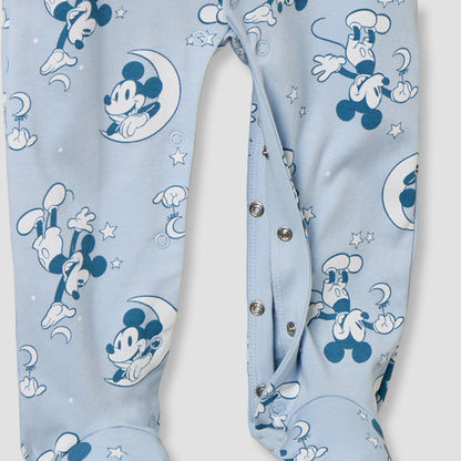 Disney Cotton Round Neck Long Sleeves Sleepsuit with Mickey Mouse Print - image 8