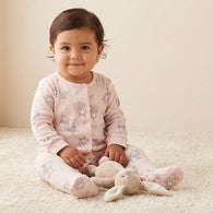Disney Cotton Crew Neck Long Sleeves Sleepsuit with Marie Print-undefined-image-1