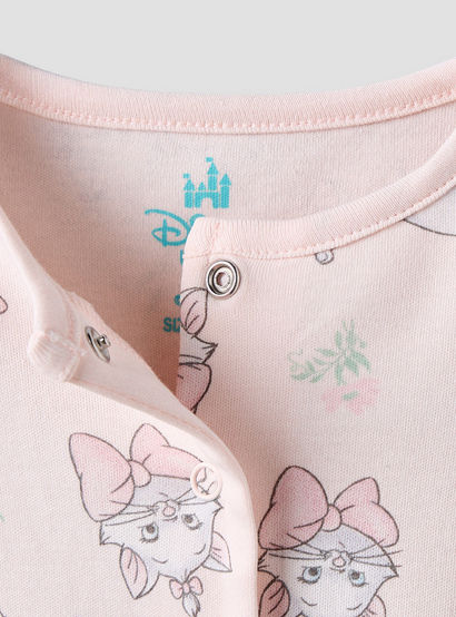 Disney Cotton Crew Neck Long Sleeves Sleepsuit with Marie Print-baby-girls-clothing-nightwear-sleepsuits-image-4