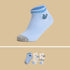 Pack of 3 - Printed Ankle Length Anti-Skid Socks - Multicolour / 15-16