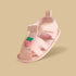 Strawberry Accent Booties with Hook and Loop Closure - Pink / 17