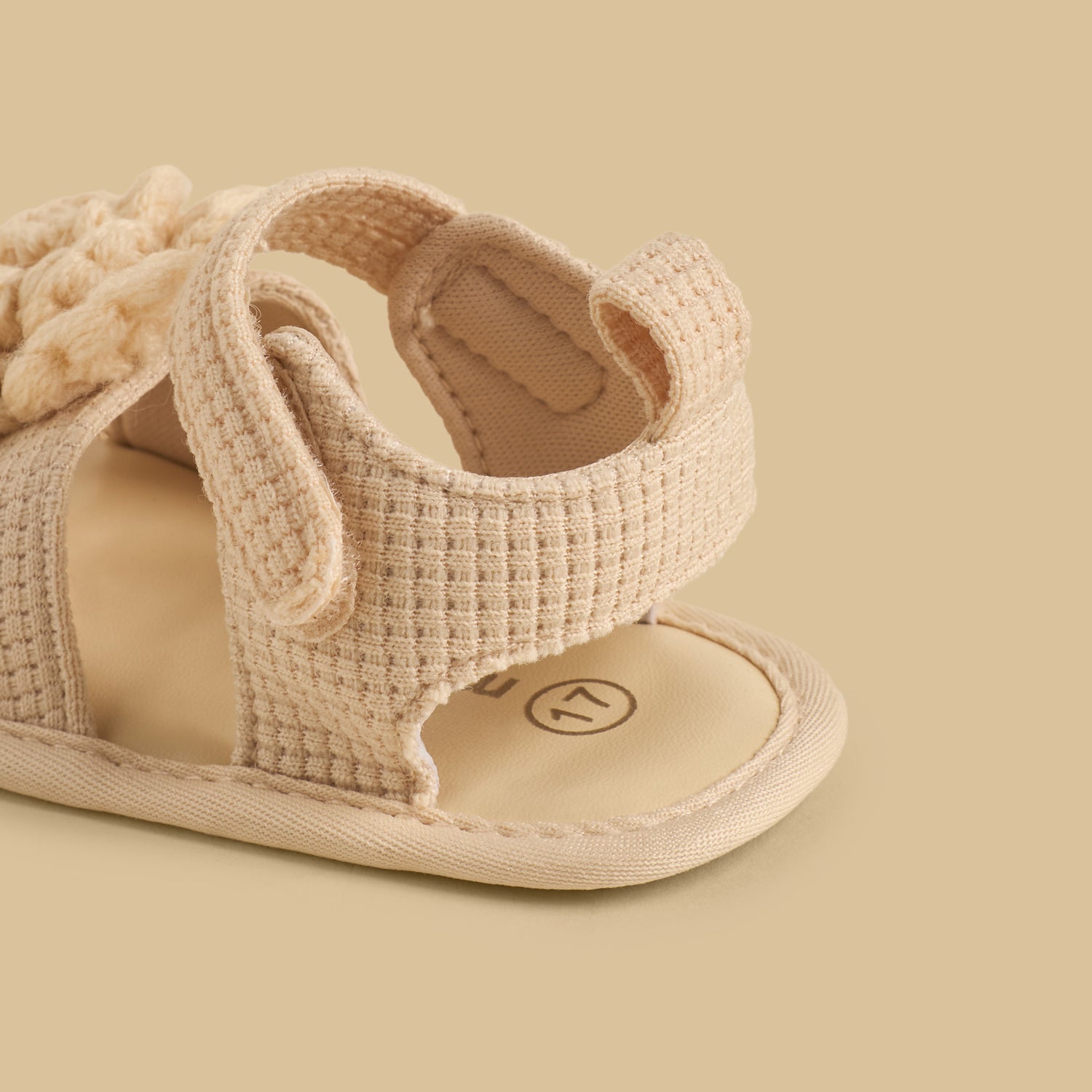 Floral Crochet Booties with Hook and Loop Closure