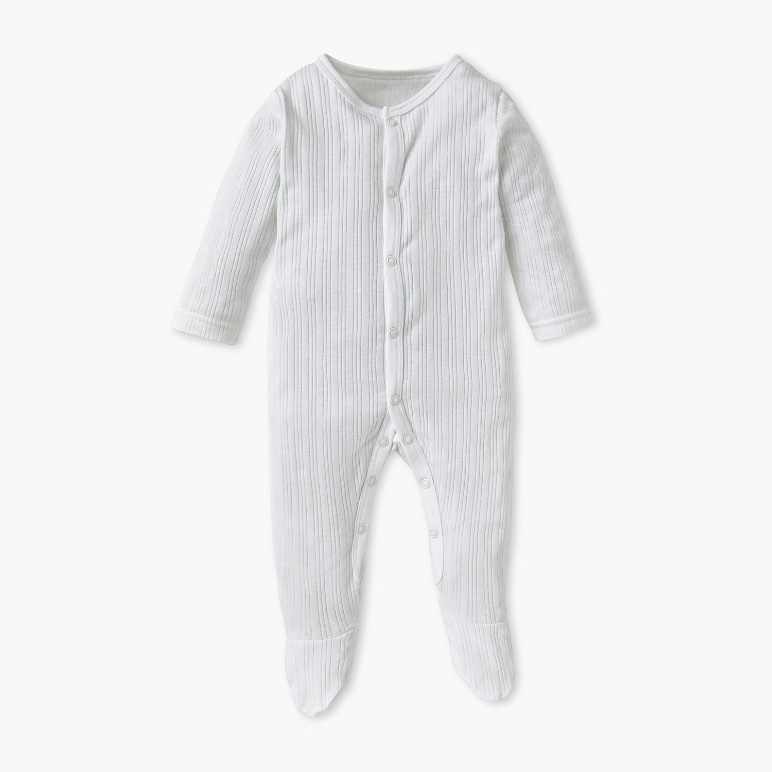 Juniors Closed Feet Solid Sleepsuit with Long Sleeves - Set of 3