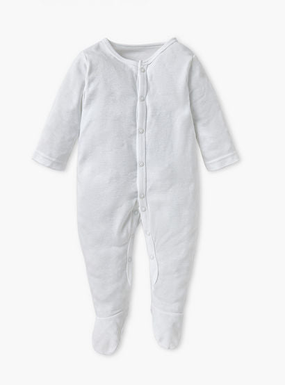 Juniors Closed Feet Solid Sleepsuit with Long Sleeves - Set of 3-baby-girls-clothing-nightwear-sleepsuits-image-3