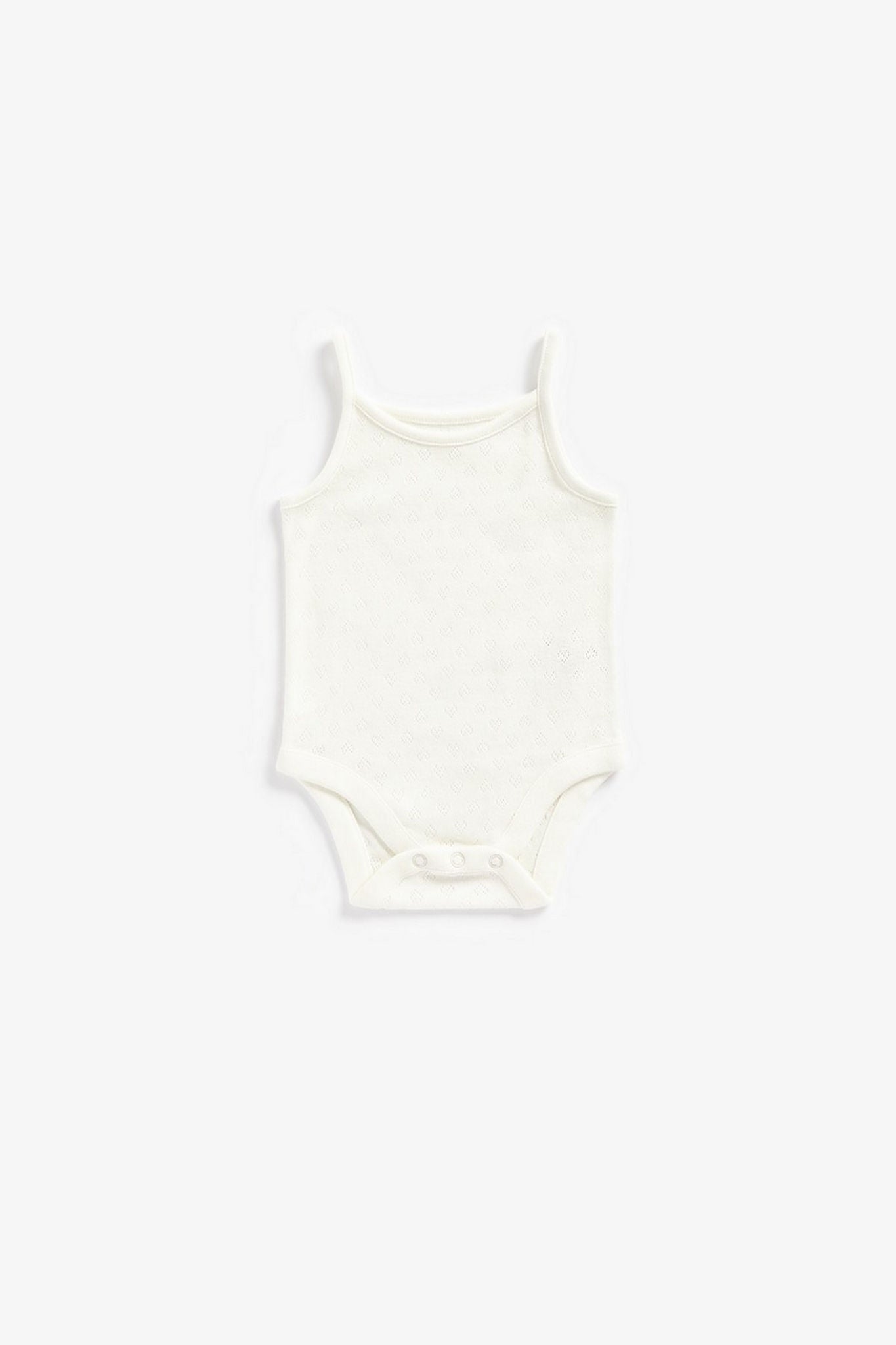 5 Pack Pointelle Strappy Bodysuits