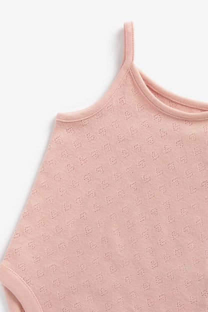 5 Pack Pointelle Strappy Bodysuits