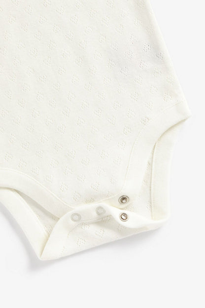 5 Pack Pointelle Strappy Bodysuits