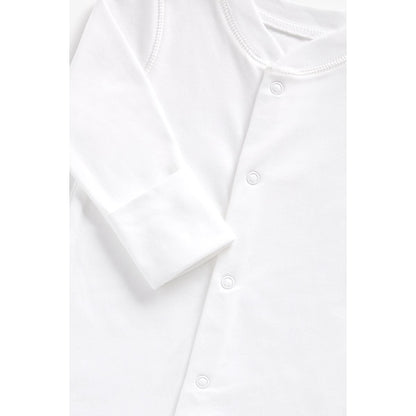 3 Pack White Sleepsuits