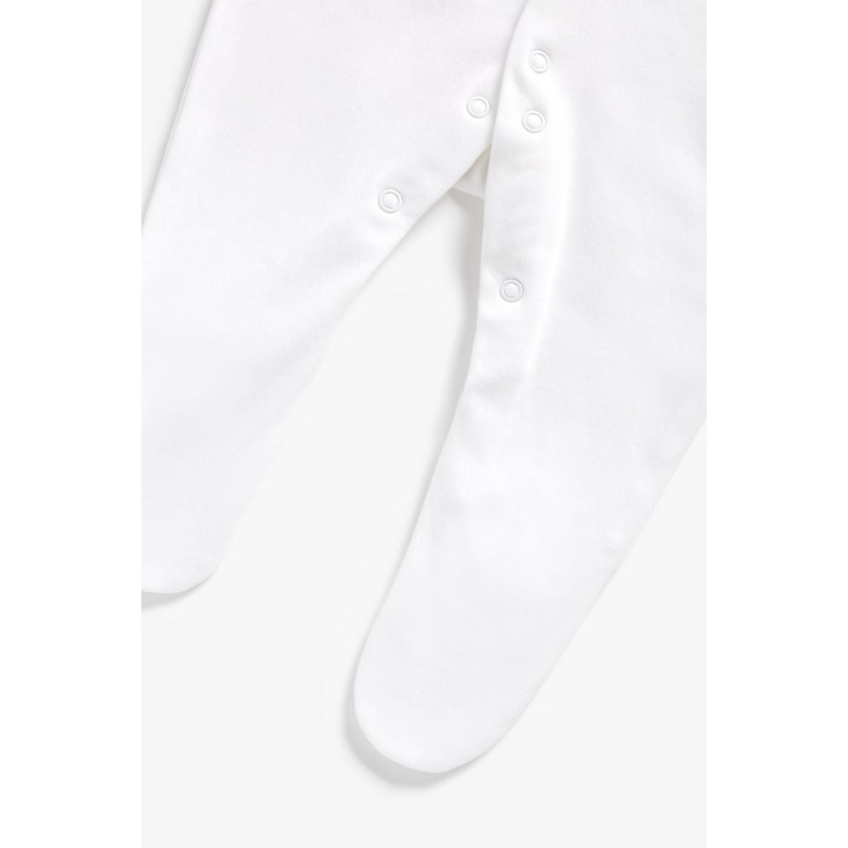3 Pack White Sleepsuits