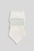 3 Pack Mothercare Dribble Bibs - Cream
