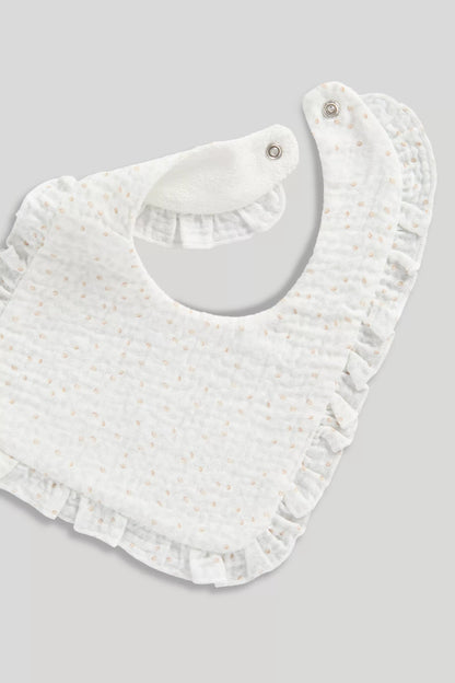 3 Pack Mothercare Muslin Dribble Bibs