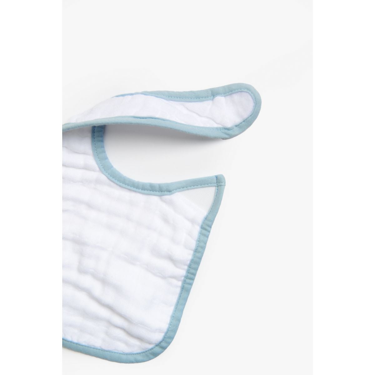 Mothercare Blue Dino Muslin Newborn Bibs - 3 Pack