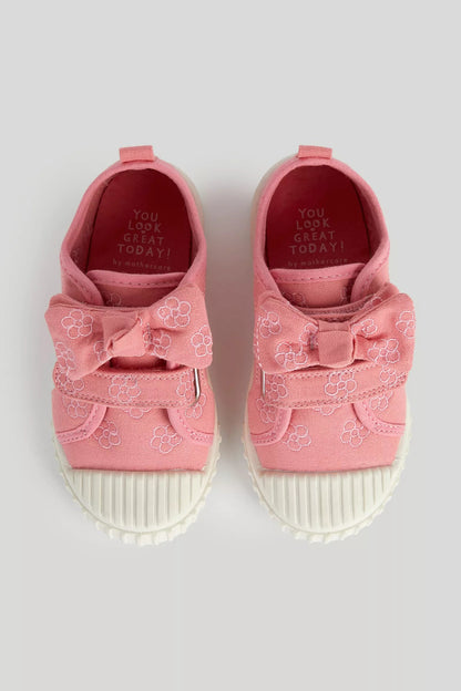 Pink Canvas Trainers
