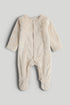 White Star Fleece All-in-One - Light Brown / Up to 1 Month