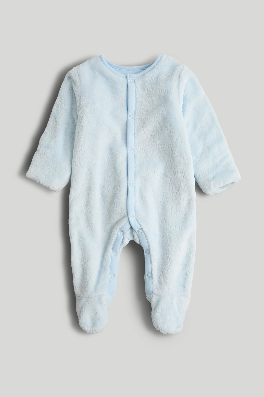 Blue Star Fleece All-in-One - Light Blue / 12-18 Months