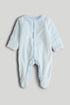 Blue Star Fleece All-in-One - Light Blue / 12-18 Months