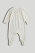 White Velour All-in-One - Multi / Up to 1 Month