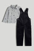 Cord Dungarees and Polo Shirt Outfit - Multi / 9-12 Months