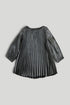 Purple Pleated Shimmer Dress - Purple / 5-6 Years