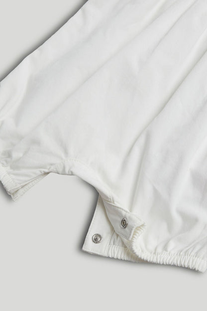 My First White Romper and Headband Outfit