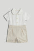 My First Shirt and Shorts Romper - White / 12-18 Months