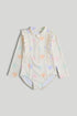 Textured Sunsafe UPF50+ Swimsuit - Cream / 12-18 Months