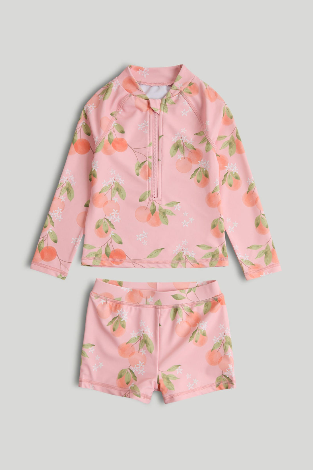Pink Sunsafe UPF50+ Rash Vest and Shorts Set - Pink / 9-10 Years