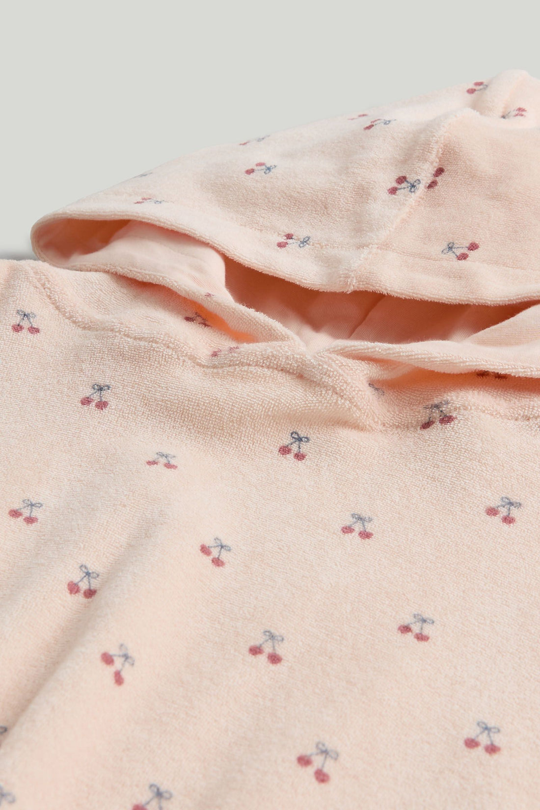 Pink Cherry Towelling Poncho