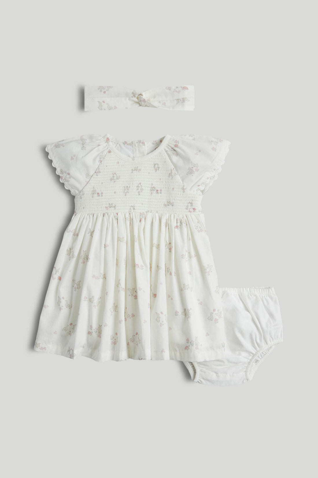 My First Dress, Knickers and Headband Outfit - White / 12-18 Months