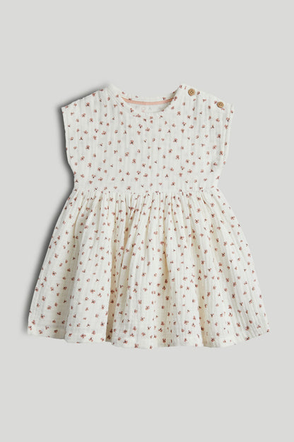 My First Pink Dress - Cream / 12-18 Months