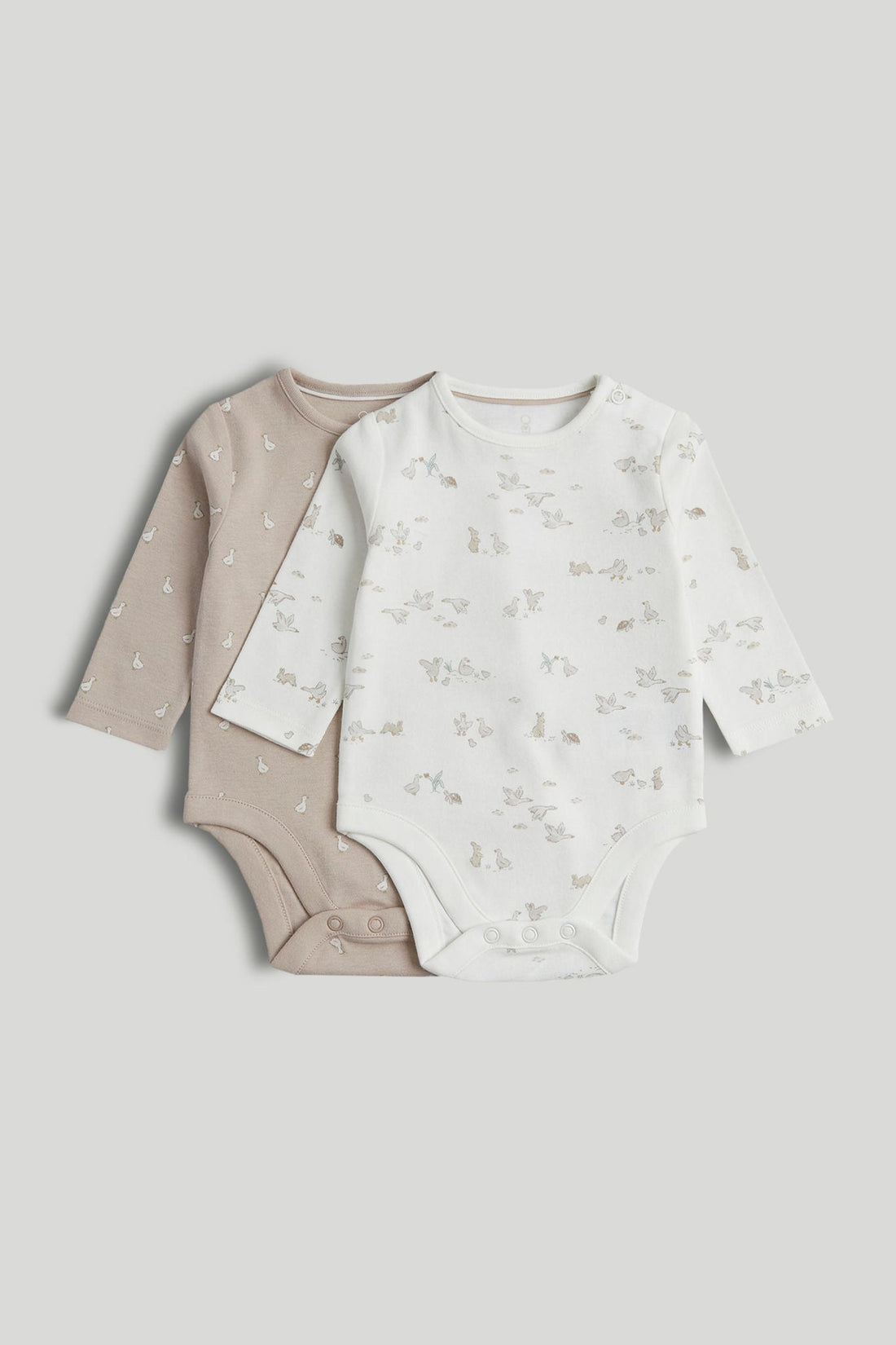 2 Pack My First Long-Sleeved Bodysuits - Multi / 12-18 Months