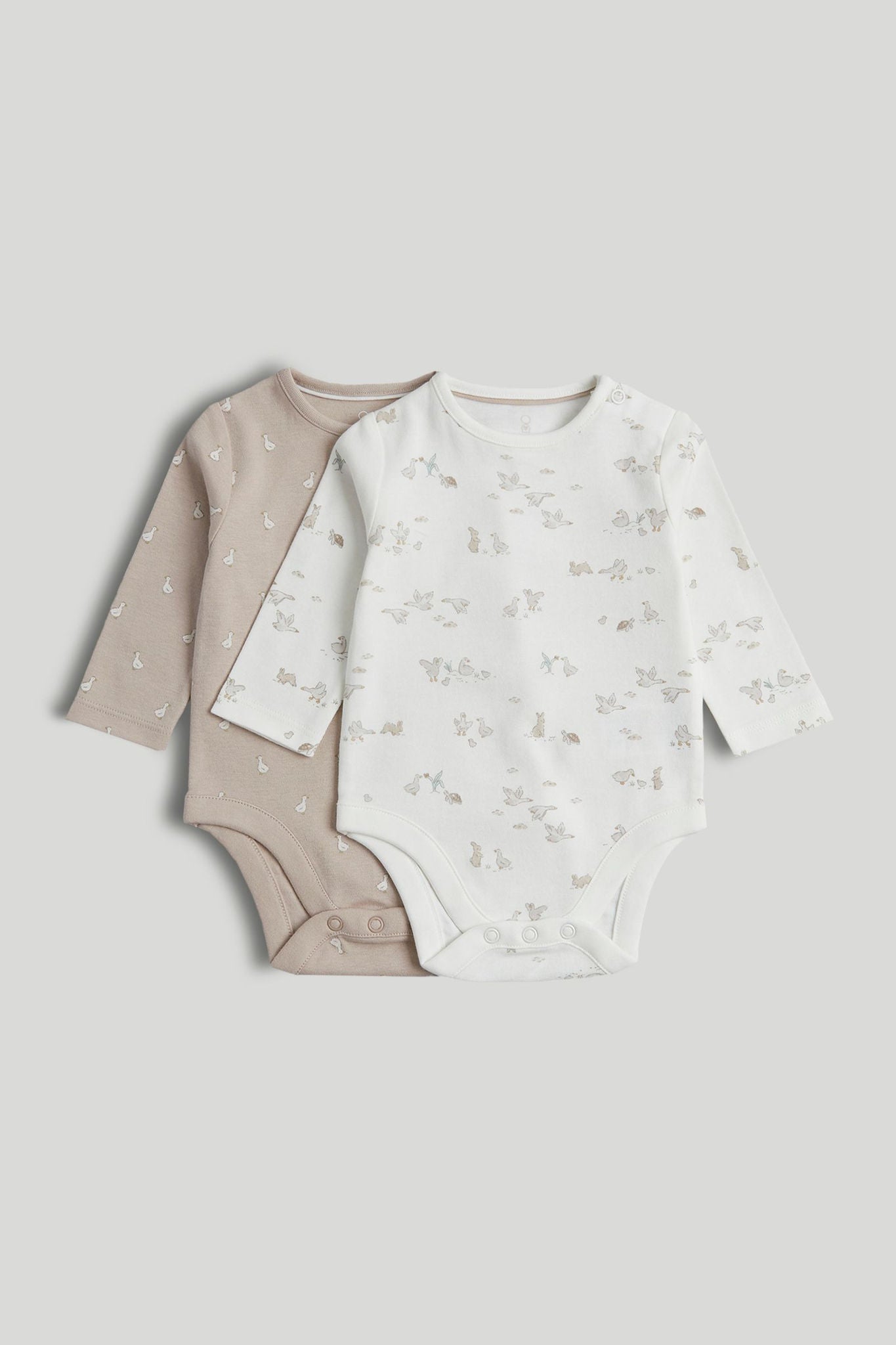 2 Pack My First Long-Sleeved Bodysuits - Multi / 12-18 Months