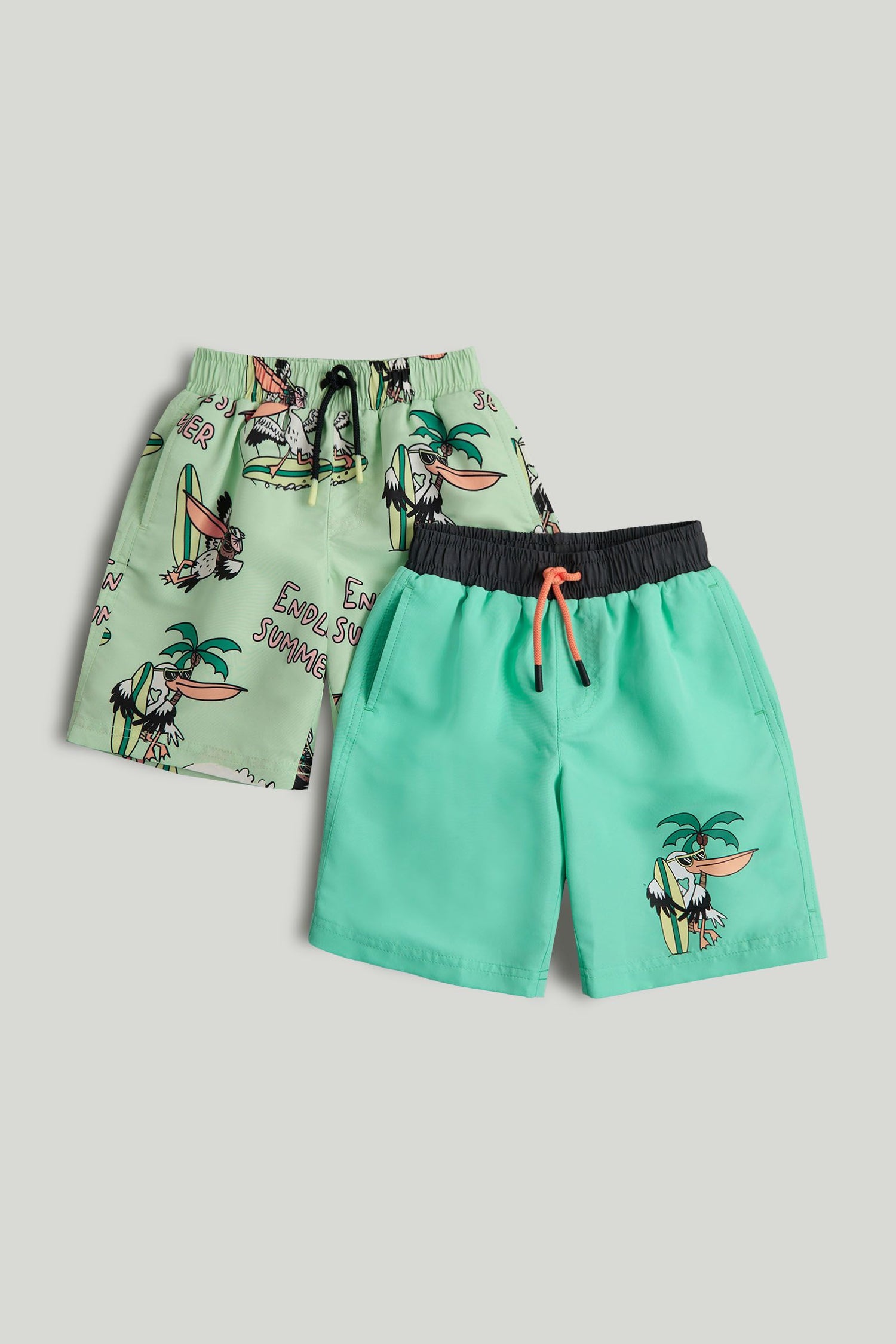 2 Pack Pelican Swim Shorts - 9-10 Years