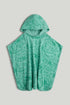 Palm Towelling Poncho - Green / 8-10 Years